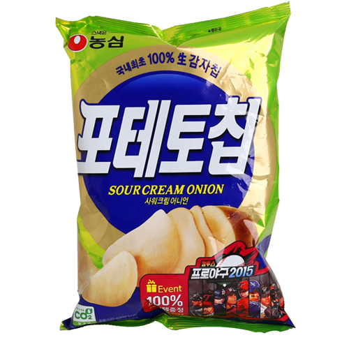 농심 포테토칩 사워크림어니언 125g