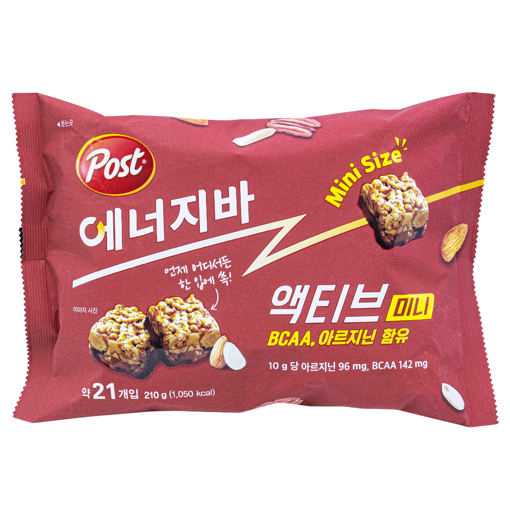 동서 포스트 에너지바 액티브 미니 210g