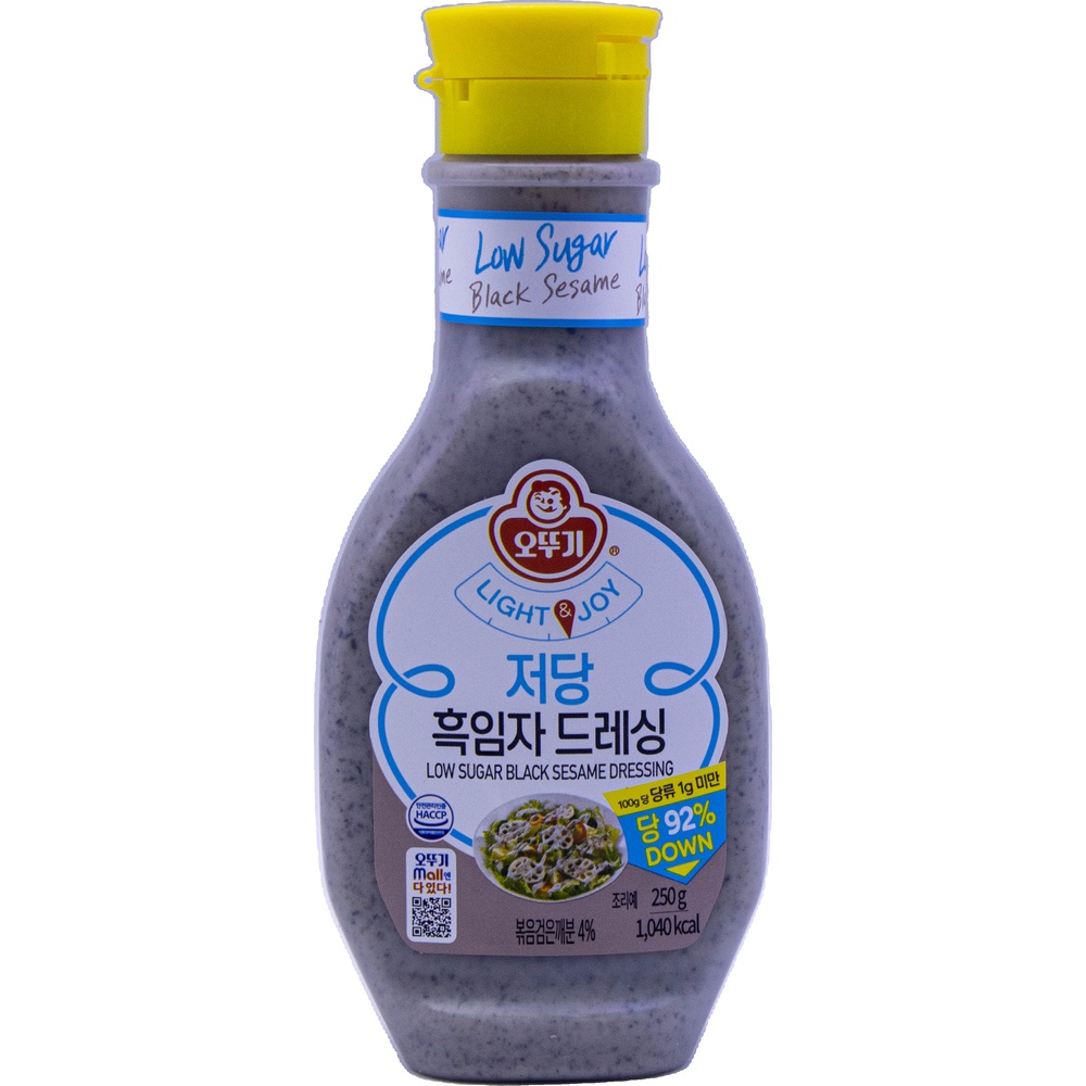 오뚜기 라이트앤조이 저당 흑임자 드레싱 250g