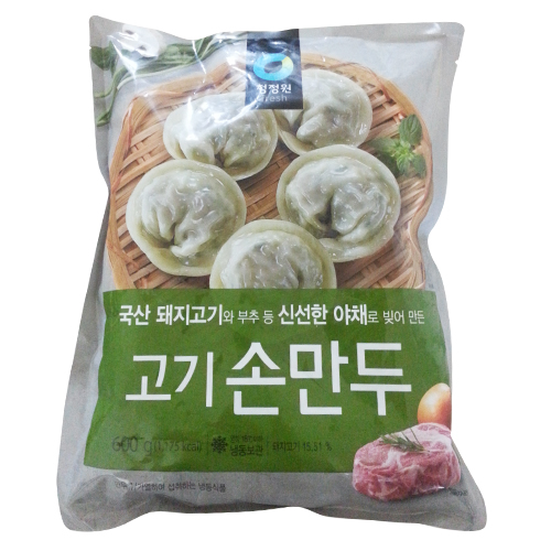 청정원 고기손만두 600g