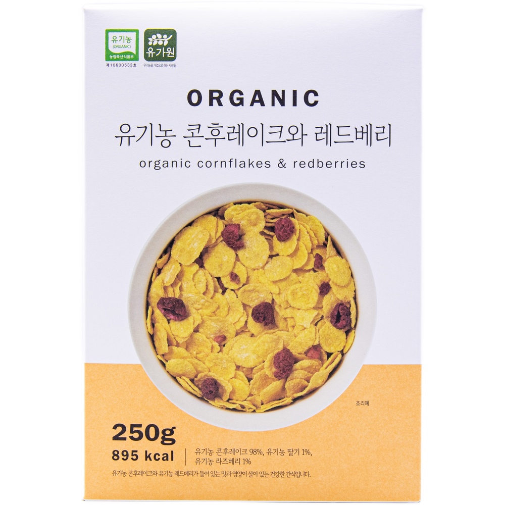 유가원 유기농 콘후레이크와 레드베리 250g