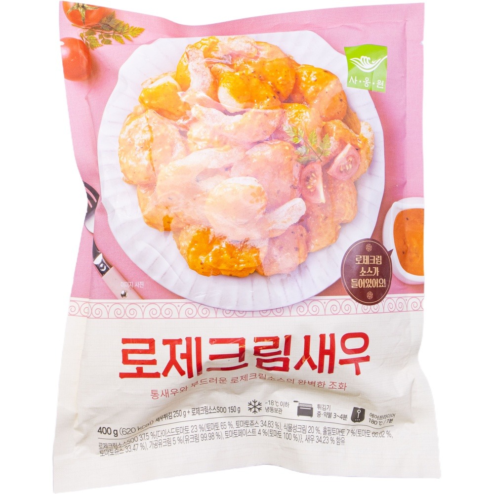 사옹원 튀김공방 로제크림새우 400g