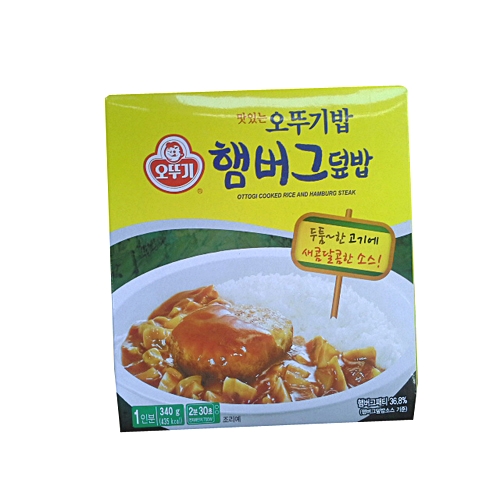 오뚜기 맛있는 오뚜기밥 햄버그덮밥 340g