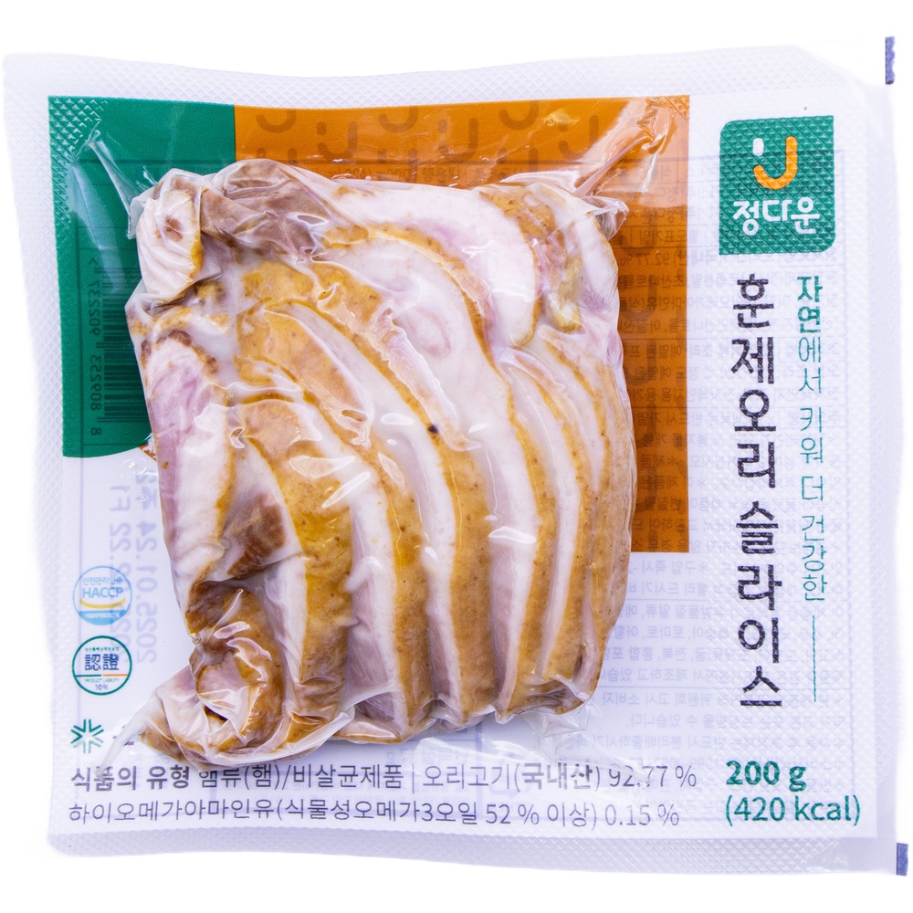 정다운 훈제오리 슬라이스 200g