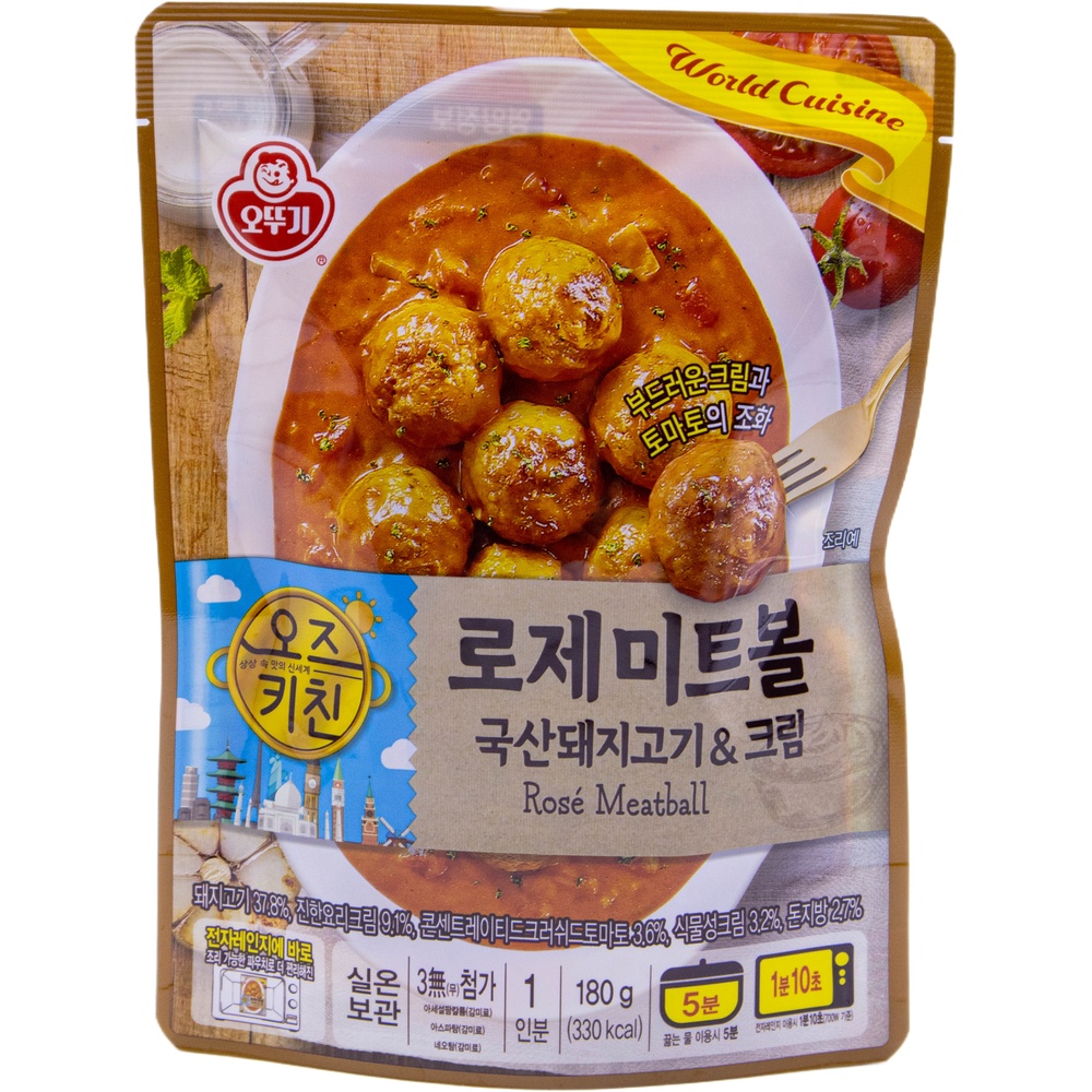 오뚜기 오즈키친 로제미트볼 180g