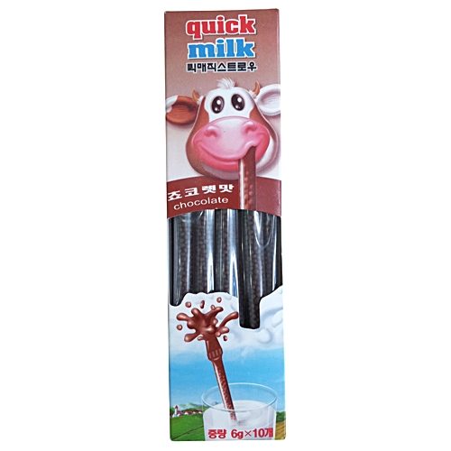퀵밀크 퀵매직스트로우 쵸코 60g