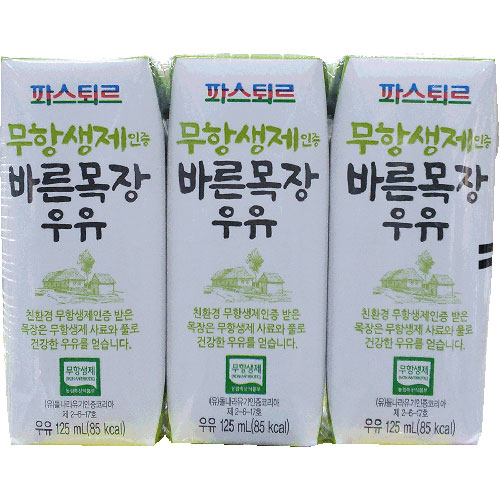 롯데푸드 파스퇴르 바른목장우유 375ml