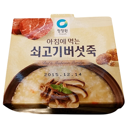 청정원 아침에 먹는 쇠고기버섯죽 240g