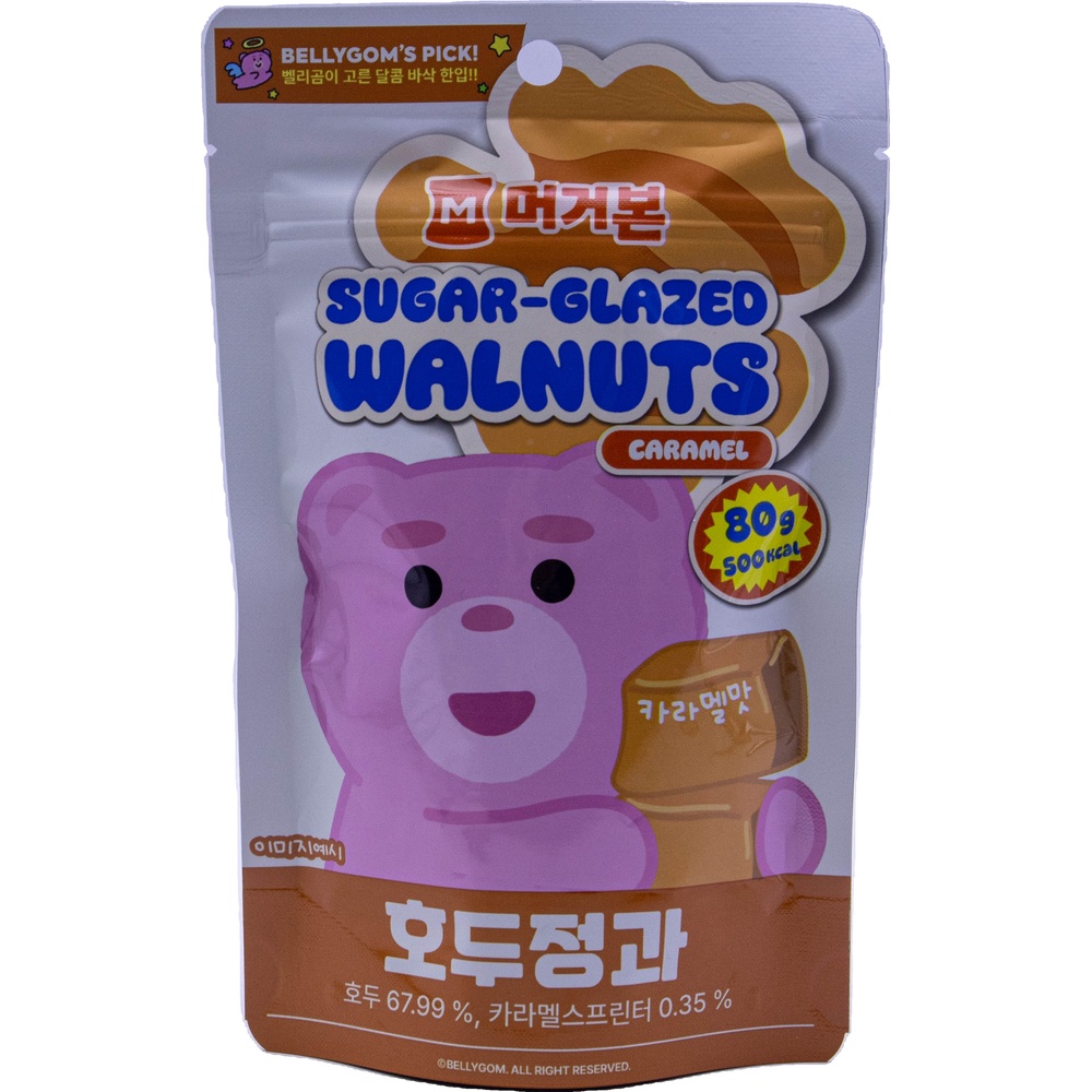 머거본 벨리곰 호두정과 카라멜맛 80g