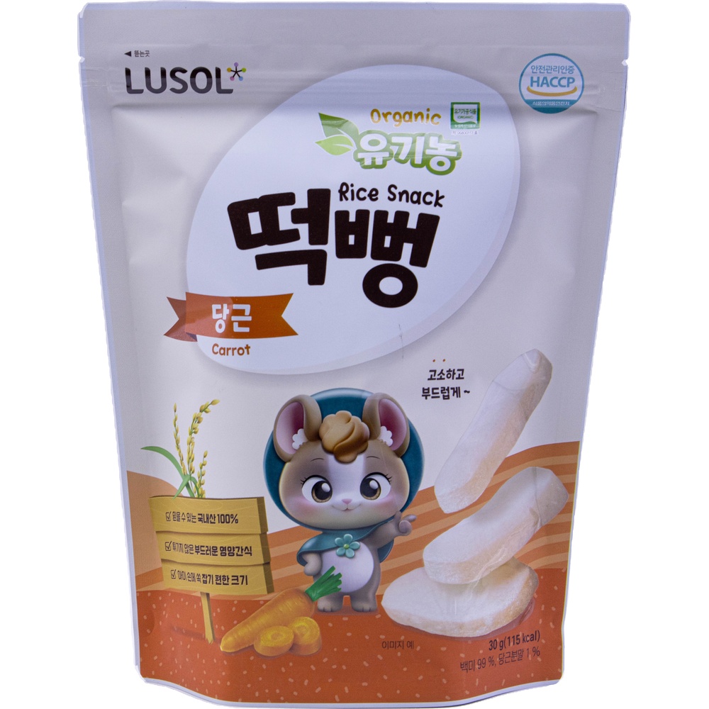 에르코스 루솔 유기농 떡뻥 당근 30g