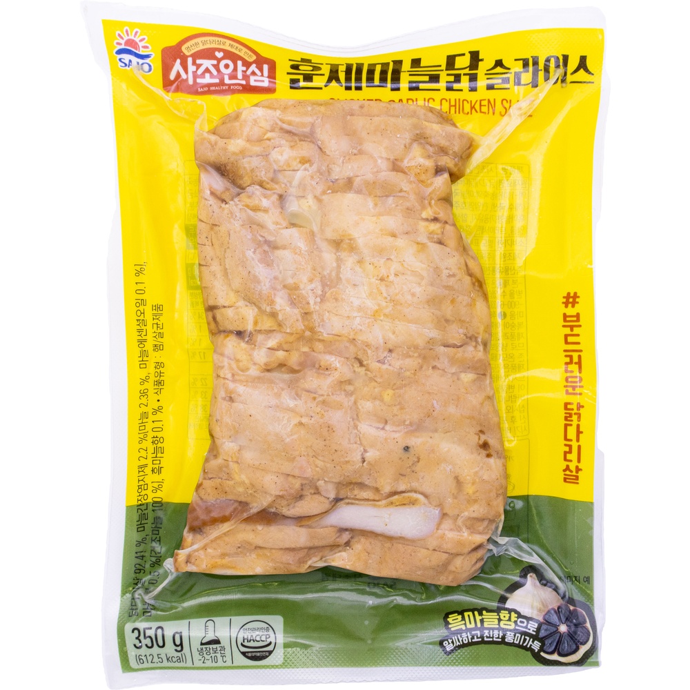 사조안심 훈제마늘닭 슬라이스 350g