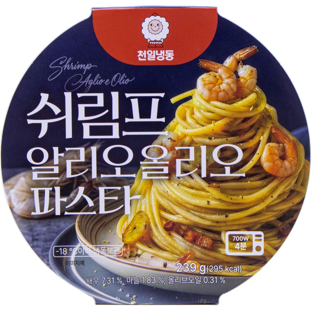 천일냉동 쉬림프 알리오올리오 파스타 239g