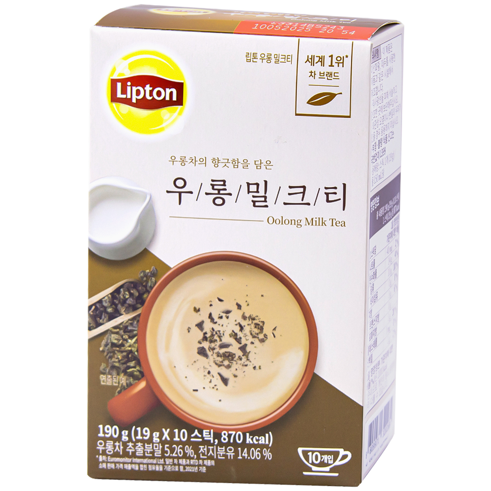 립톤 우롱 밀크티 19g