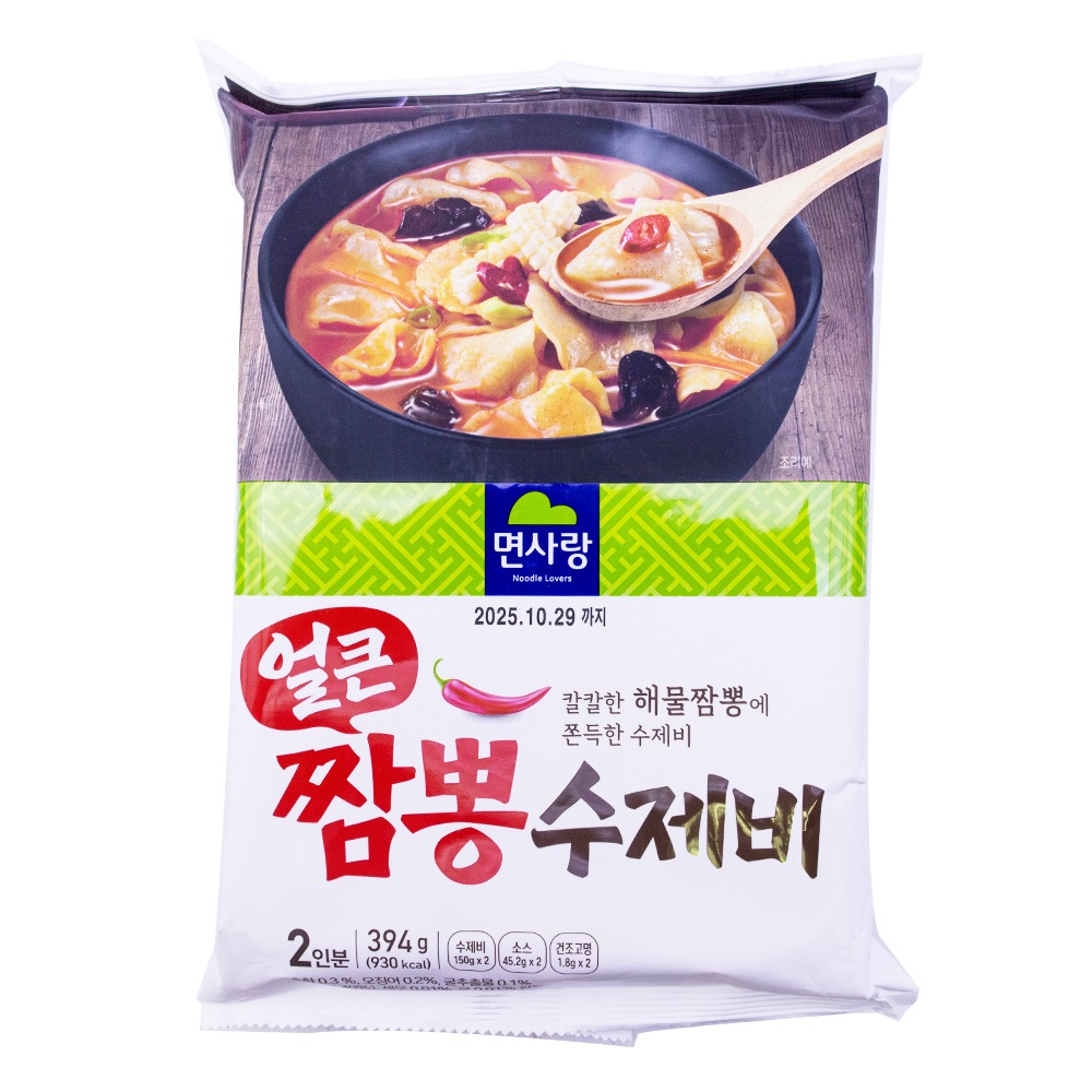 면사랑 얼큰 짬뽕 수제비 197g
