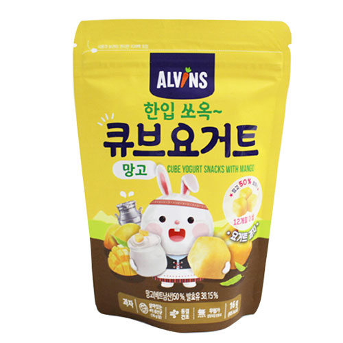 엘빈즈 한입 쏘옥 큐브요거트 망고 16g