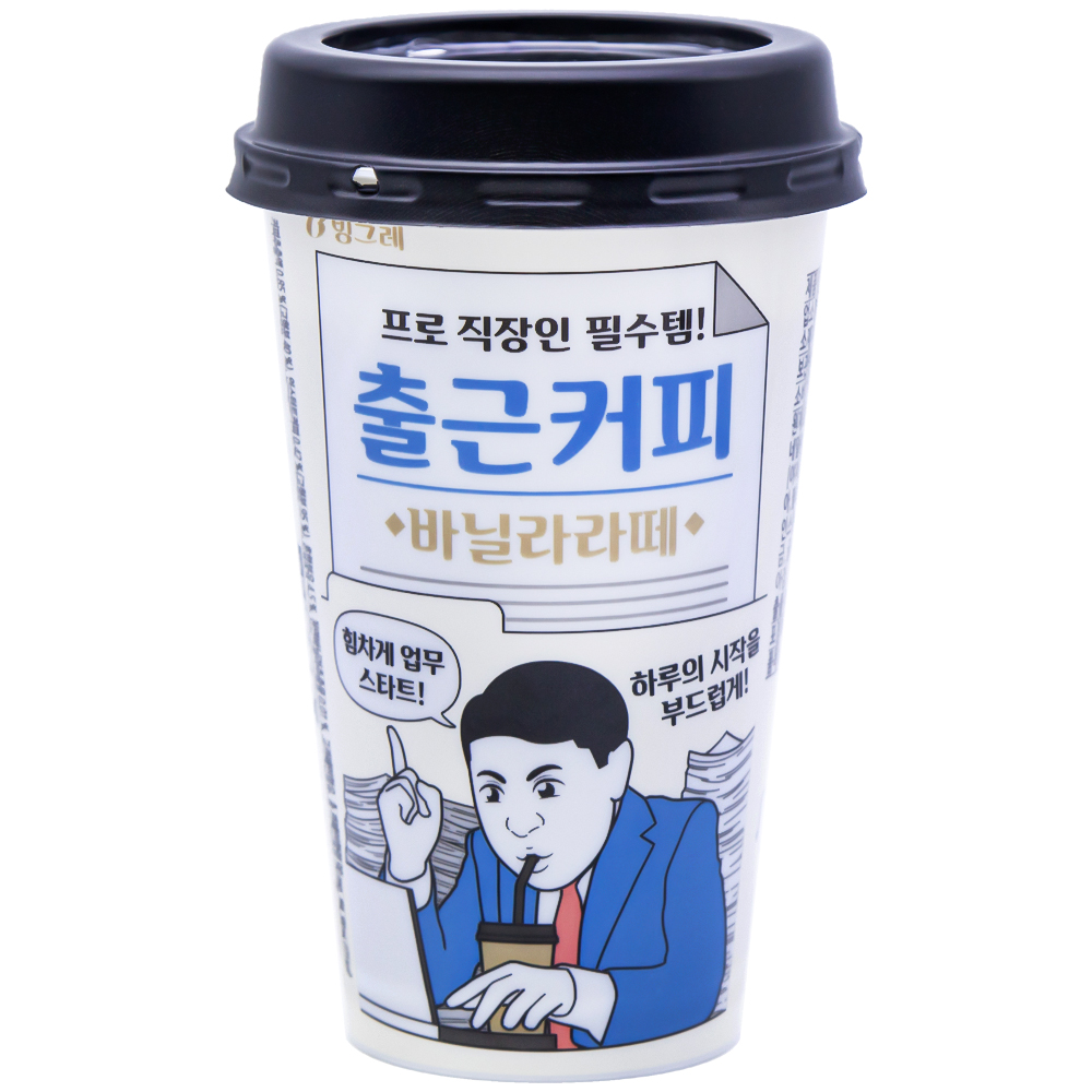 빙그레 출근커피 바닐라라떼 300mL