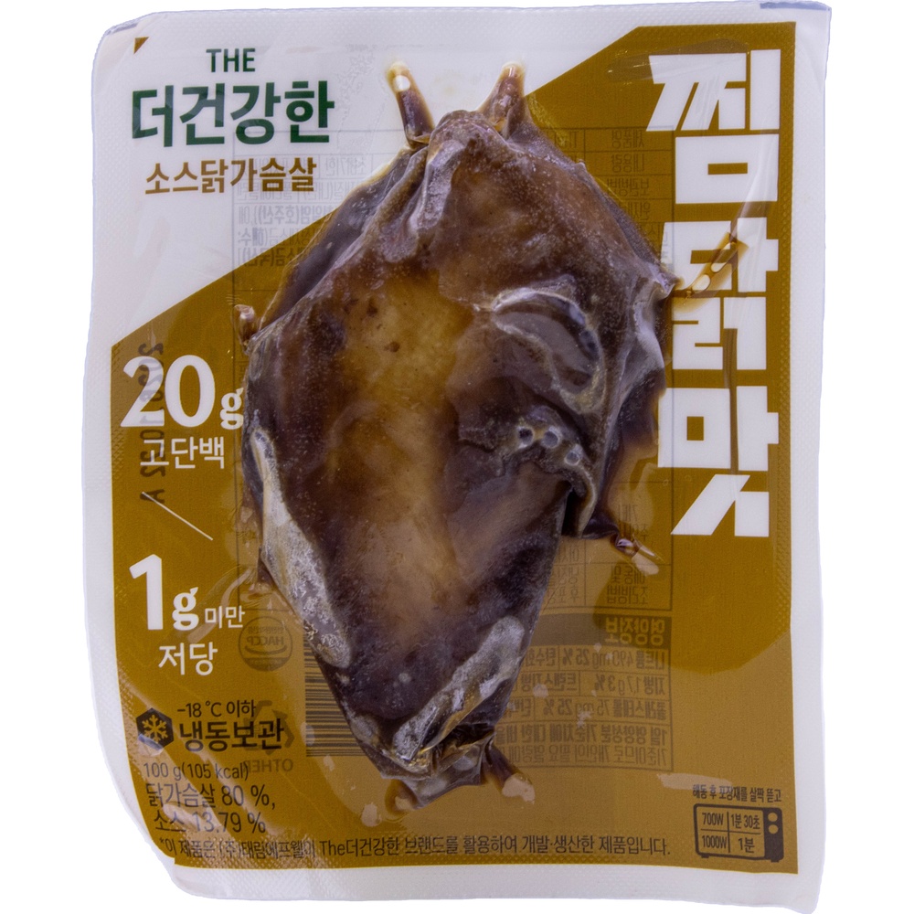 CJ 더건강한 소스닭가슴살 찜닭맛 100g