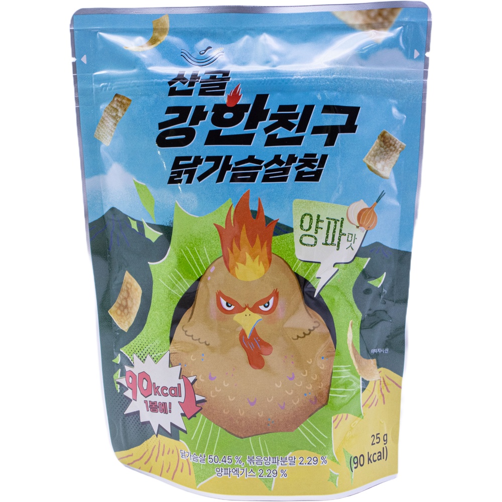 산골이유식 강한친구 닭가슴살칩 양파맛 25g