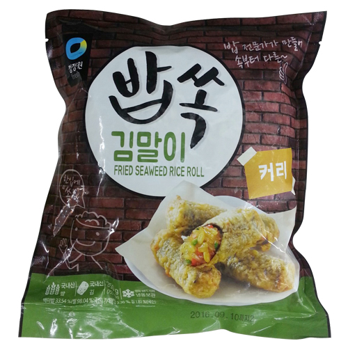 청정원 밥쏙김말이 커리 350g
