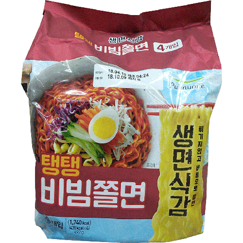 풀무원 생면식감 탱탱 비빔쫄면 123g