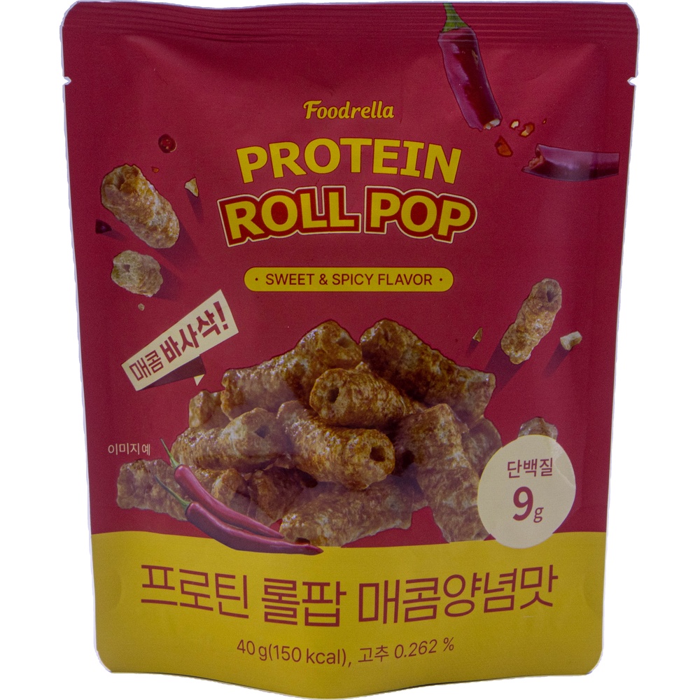 푸드렐라 프로틴롤팝 매콤양념맛 40g
