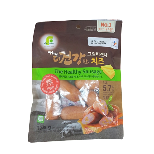 CJ 더 건강한 그릴비엔나 치즈 120g