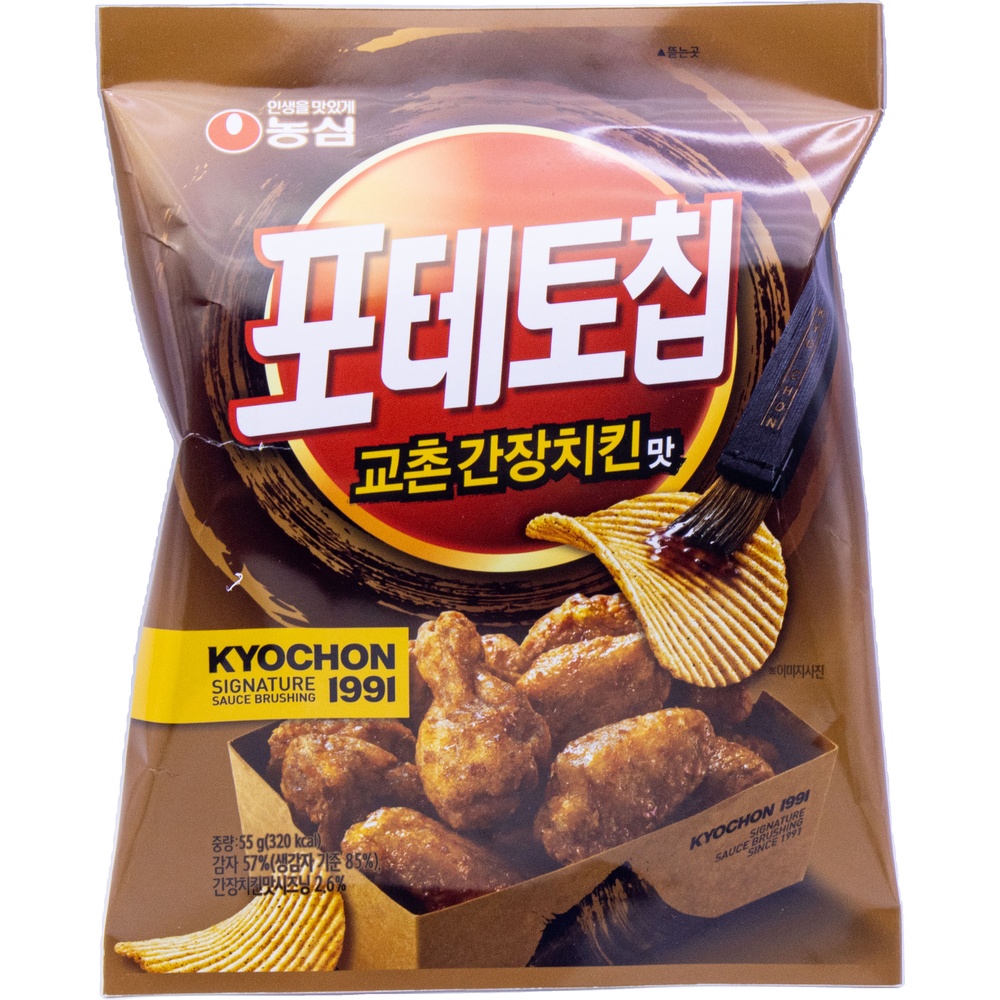 농심 포테토칩 교촌간장치킨맛 55g