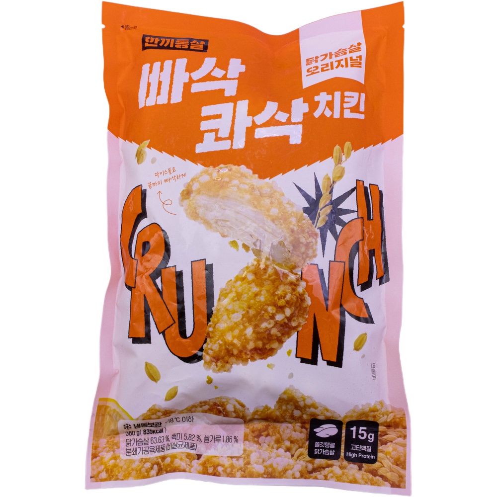 이그니스 한끼통살 빠삭 콰삭 치킨 닭가슴살 오리지널 380g
