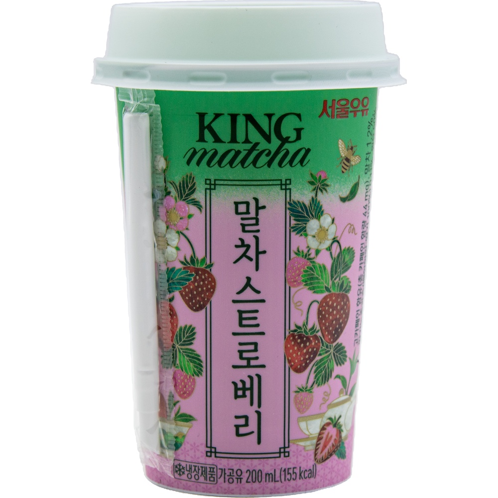 서울우유 킹말차 말차스트로베리 200mL