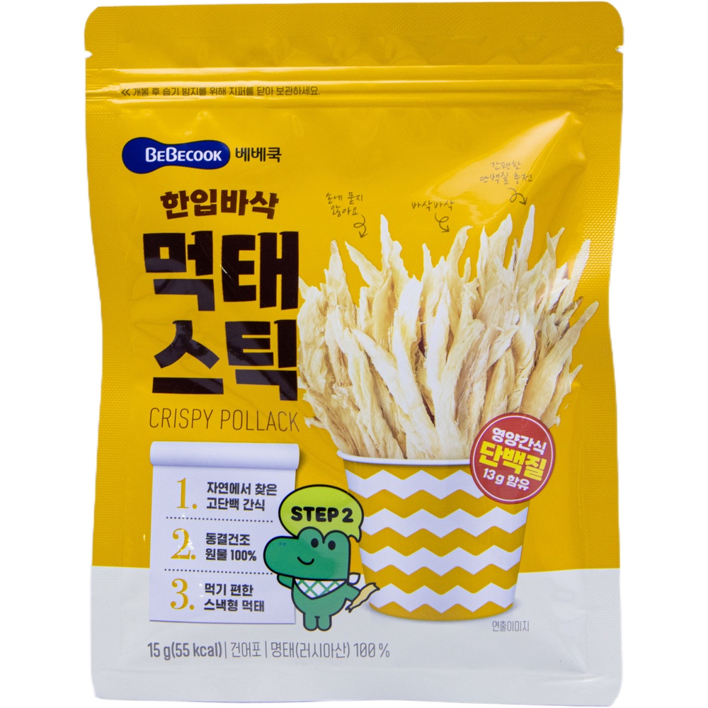 베베쿡 한입 바삭 먹태스틱 15g