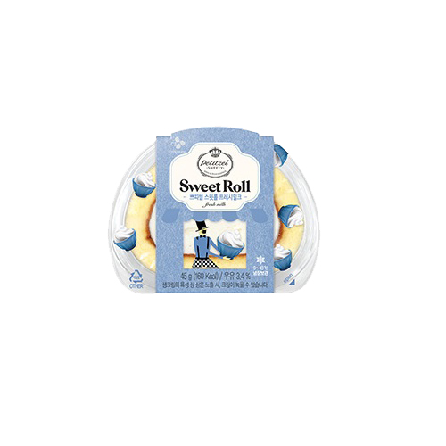 쁘띠첼 스윗롤 프레시밀크 45g