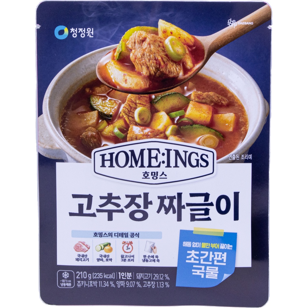 대상 청정원 호밍스 고추장 짜글이 210g