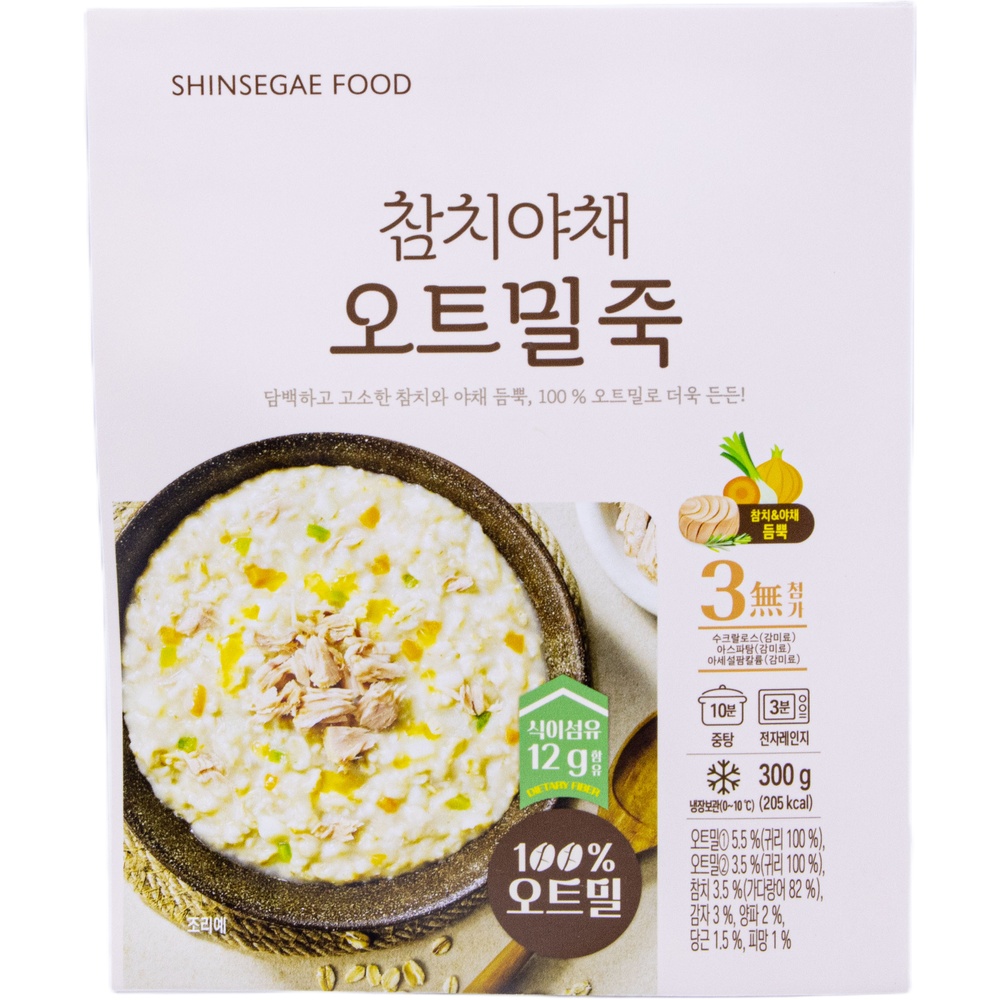 신세계푸드 참치야채 오트밀죽 300g