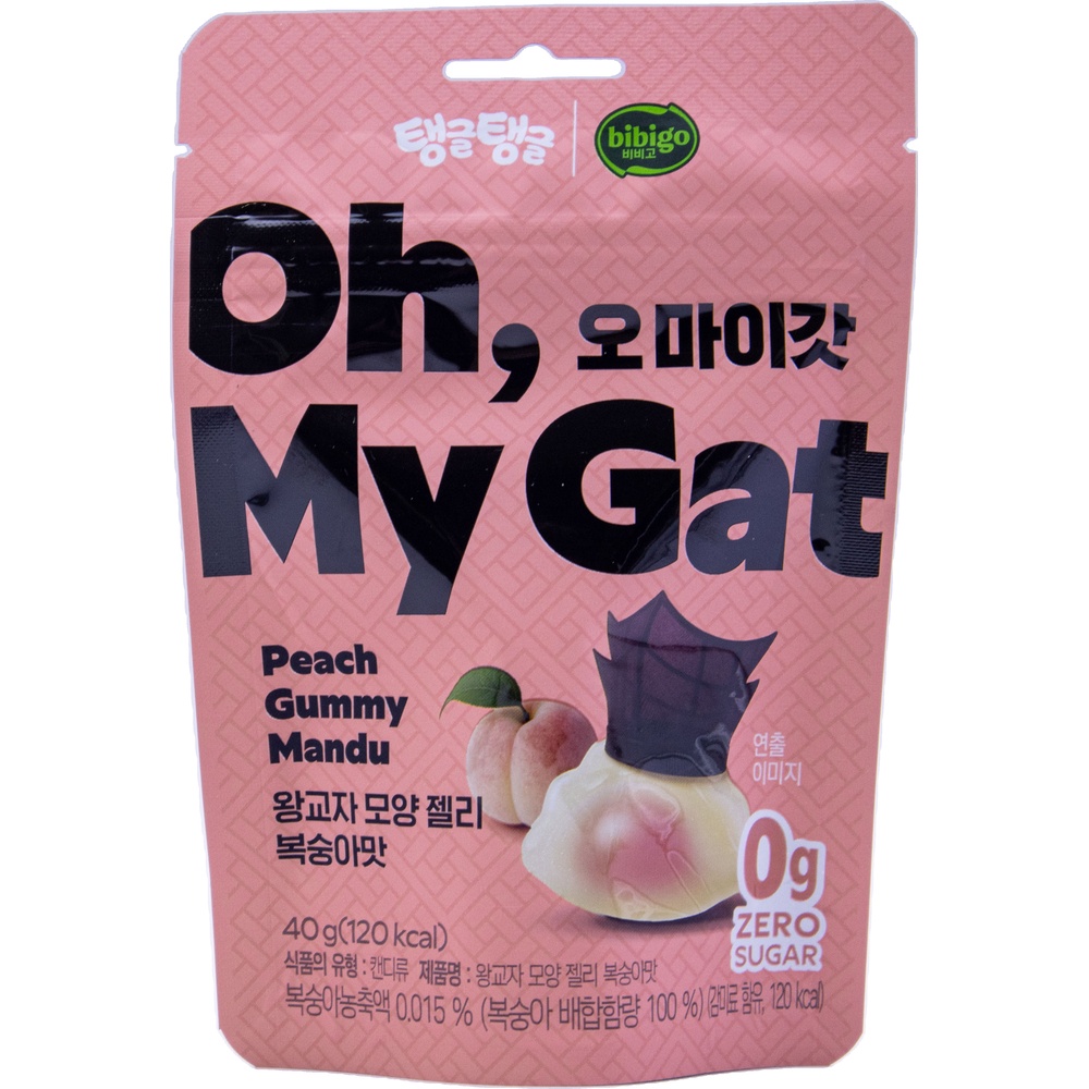 서주 비비고 왕교자 모양 젤리 복숭아맛 40g