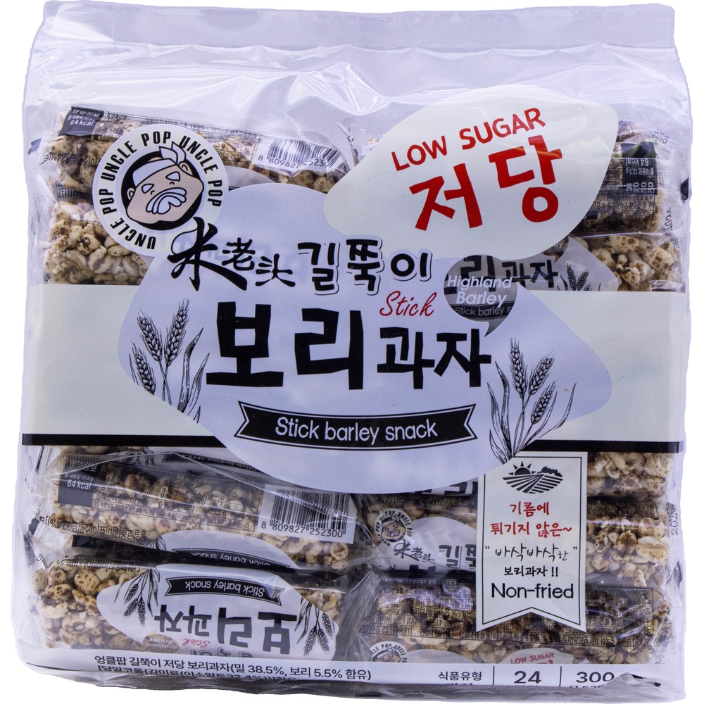 미성패밀리 엉클팝 길쭉이 저당 보리과자 12.5g