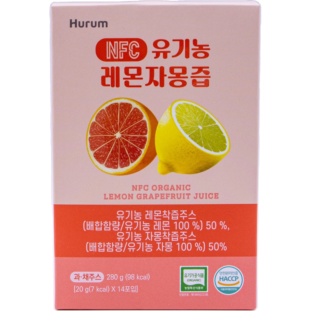 휴럼 NFC 유기농 레몬자몽즙 20g