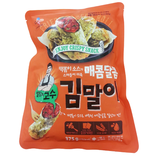 CJ 밀당의고수 매콤달콤 김말이 375g