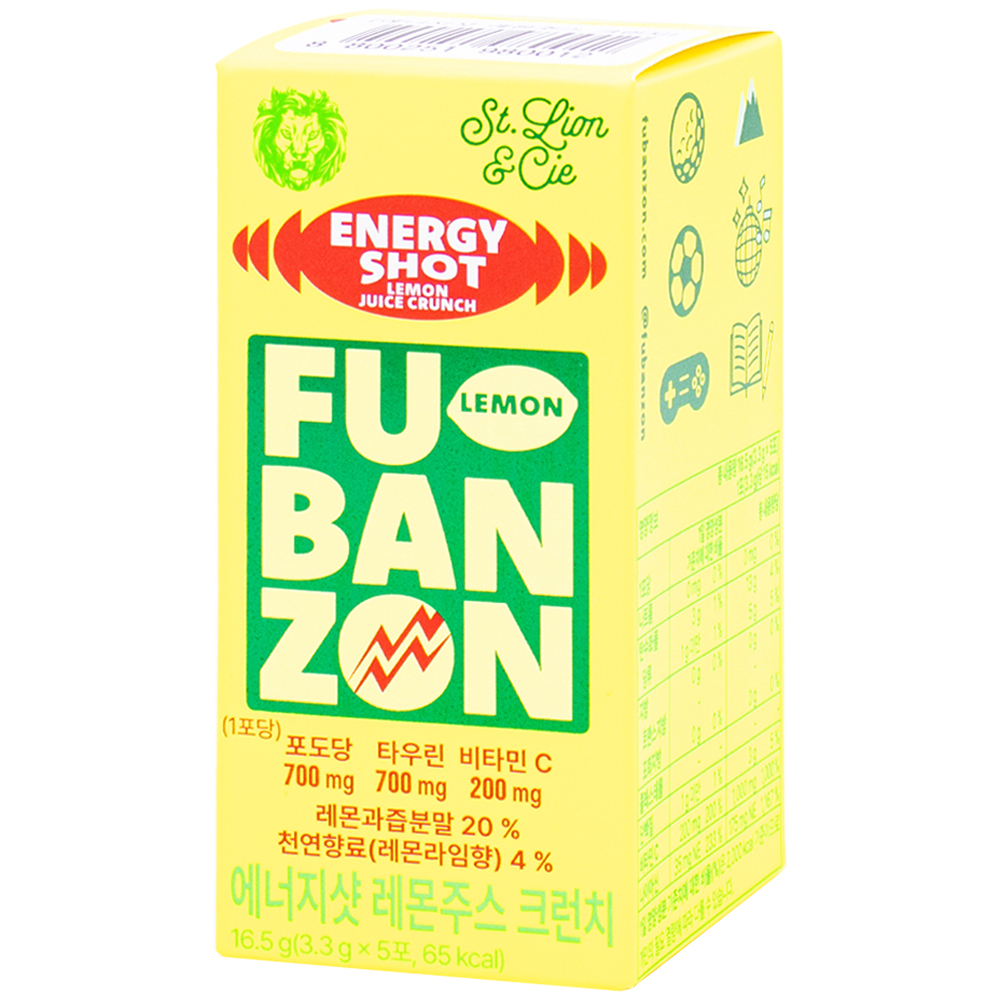 후반전 에너지샷 레몬주스 크런치 3.3g