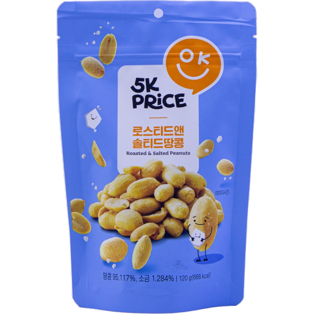 이마트 오케이프라이스 로스티드 앤 솔티드 땅콩 120g