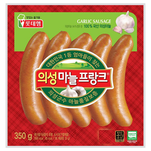롯데햄 의성마늘프랑크 350g