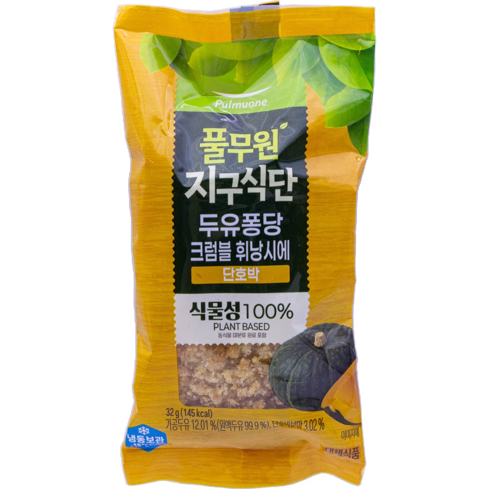 풀무원 지구식단 두유퐁당 크럼블 휘낭시에 단호박 32g
