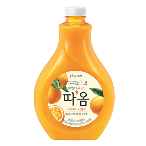 빙그레 따옴 오렌지주스 1.6L