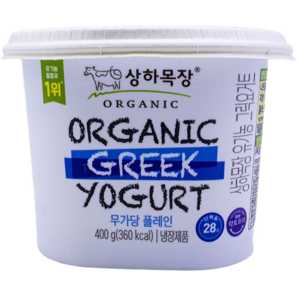 매일 상하목장 유기농 그릭요거트 무가당 플레인 400g