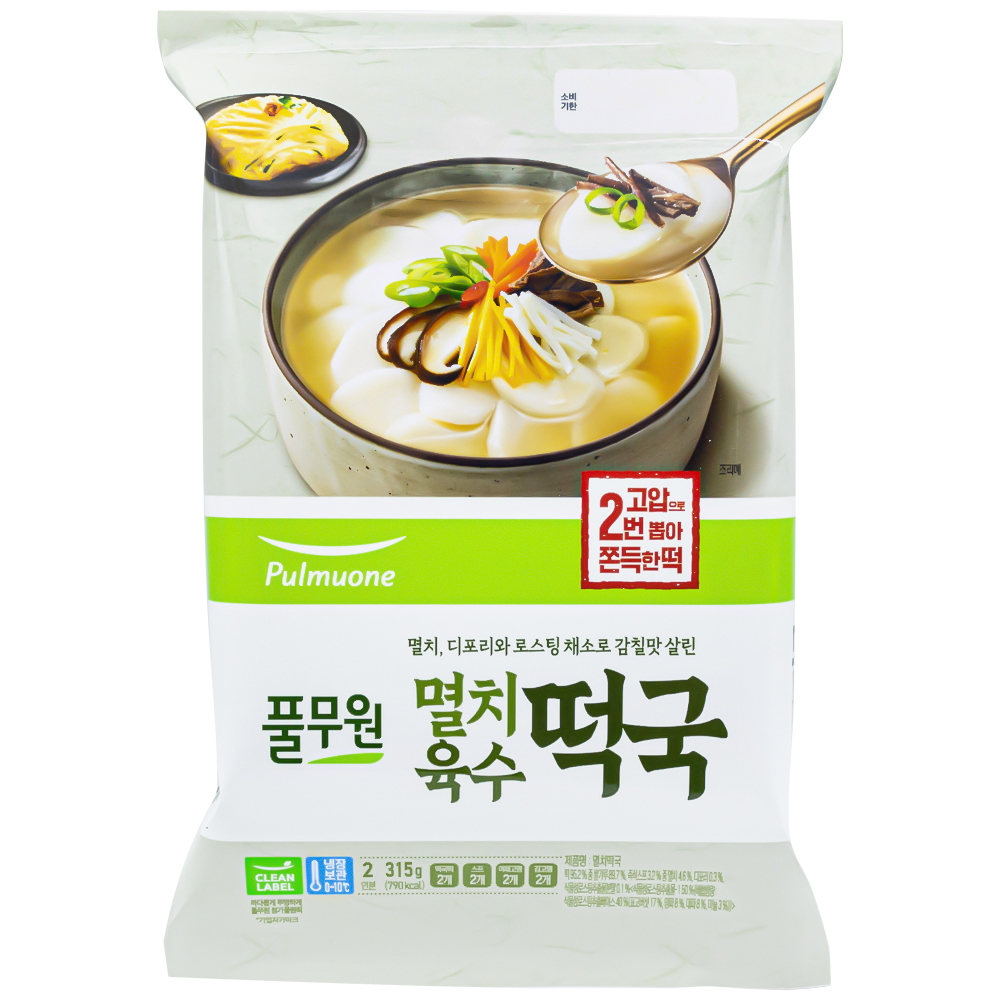 풀무원 멸치육수 떡국 315g