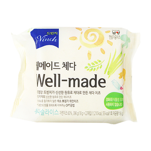 남양 드빈치 웰메이드 체다 치즈 396g