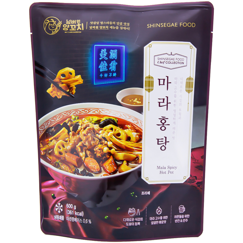 신세계푸드 쉐프컬렉션 넘버원양꼬치 마라홍탕 600g
