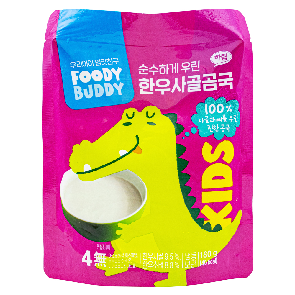 하림 푸디버디 순수하게 우린 한우사골곰국 180g