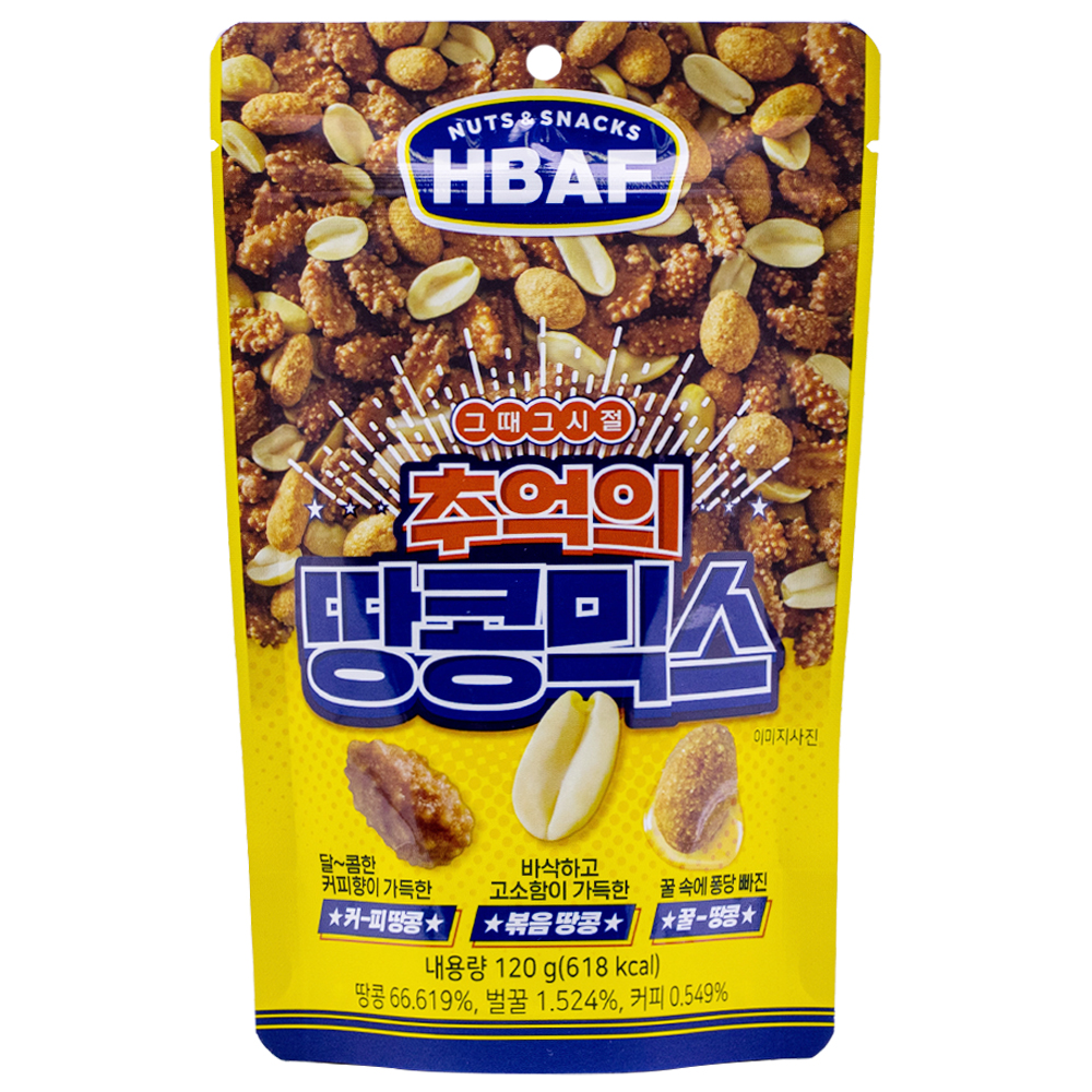 바프 추억의 땅콩믹스 120g