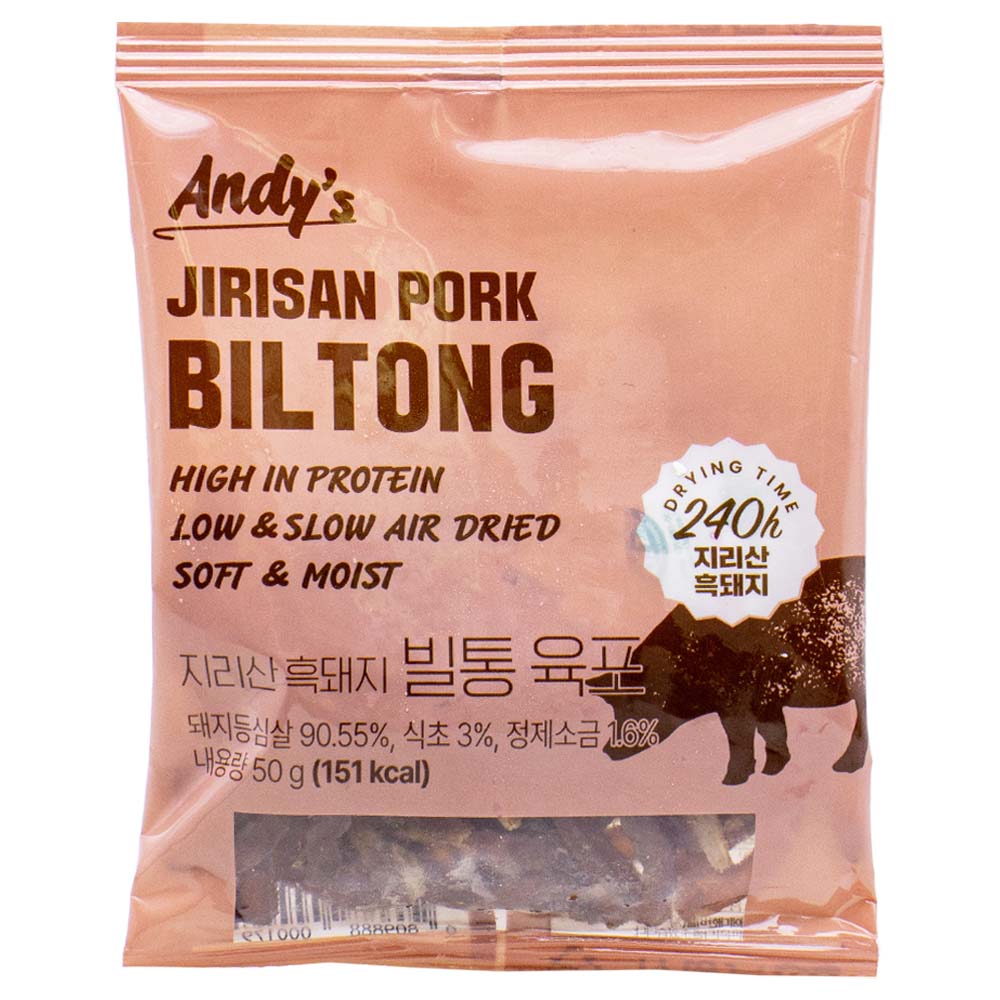 앤디스 지리산 흑돼지 빌통 육포 50g