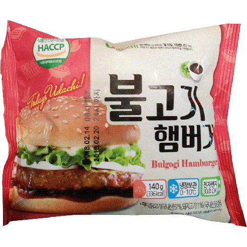 리더스푸드 우다치 불고기햄버거 140g
